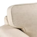 Close up view of the 3 seat sofa's cushion